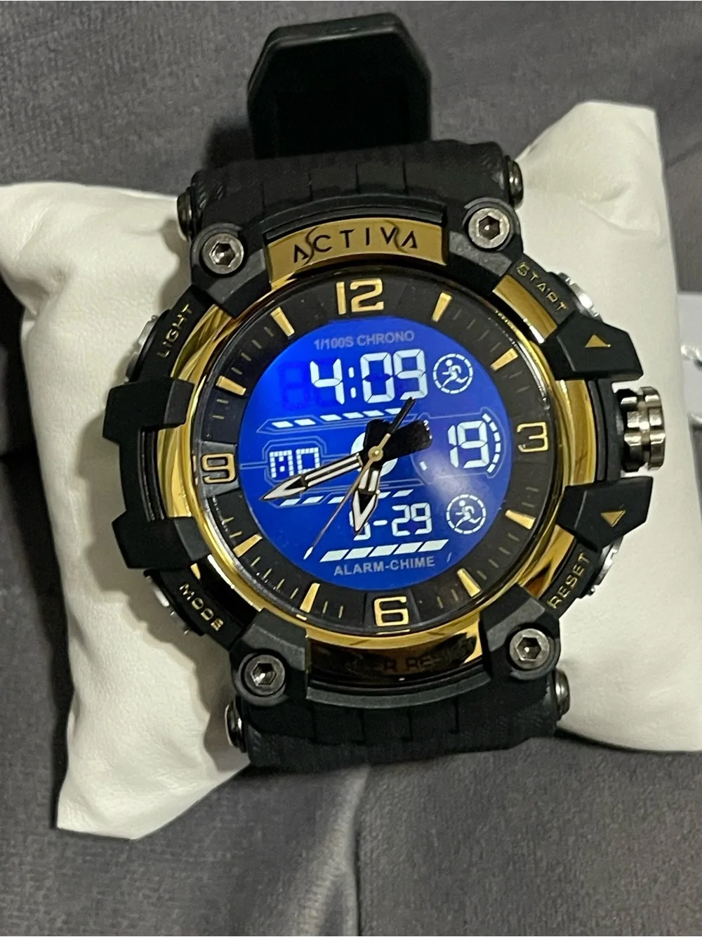 Activa Ardus X Invicta Analog Digital Men's Watch - 58mm. Black Gold new